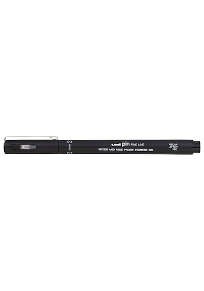 Uni Pin Su Bazlı Teknik Çizim Kalemi Siyah 0.1 Mm
