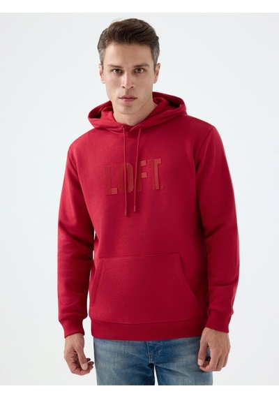 Regular Fit Erkek Sweatshirt Bordo