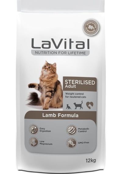 Lavital Sterilised Adult Kuzulu Kısırlaştırılmış Yetişkin Kedi Maması 12 Kg