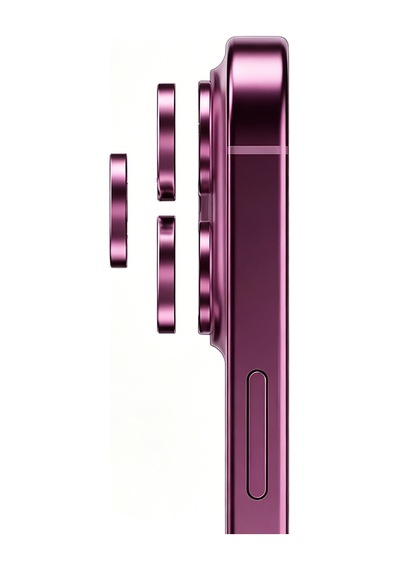 Apple iPhone Uyumlu 18 Pro  Mohseven Sapphire Alüminyum Safir Kamera Lens Koruyucu Mürdüm