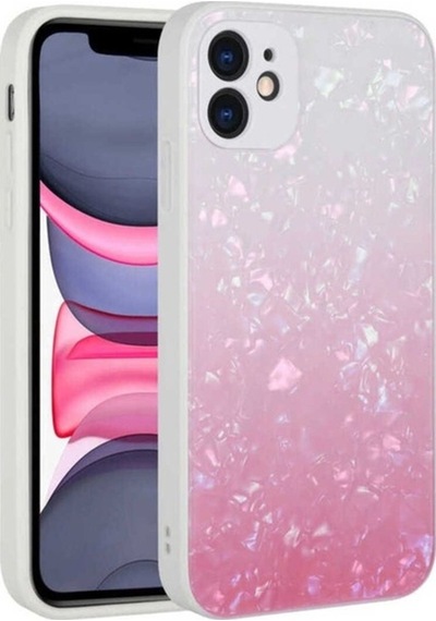 Apple Uyumlu iPhone 11 Kılıf Renk Geçişli Mermer Desenli Sert Silikon Zore Granit Kapak NO1