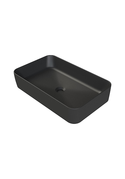 Turkuaz Cerastyle Hera Tezgahüstü Mat Siyah Lavabo 60 38 Cm