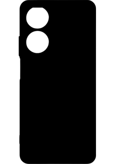Oppo A60 Kılıf Kamera Korumalı Silikon Rubber Arka Kapak Siyah