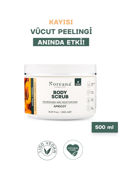 Kayısı Vegan Body Scrub Peeling 500 Ml
