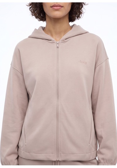 Jeep J6wl-swt7030 Bej Kadın Kapüşonlu Oversize Sweatshirt