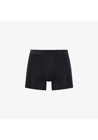 Nautica Erkek Siyah Standart Fit 3'lü Boxer Düz X55005t Siyah