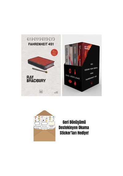 Fahrenheit 451 70. Yıl Özel Baskısı + Kara Dörtleme Kutu Set 4 Kitap