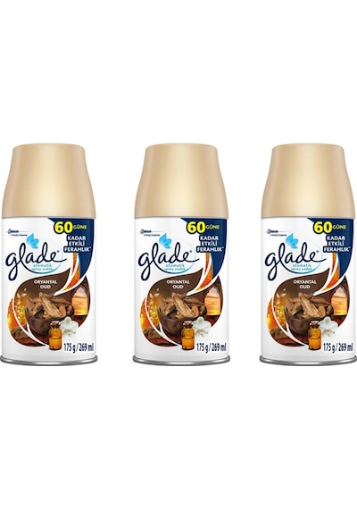 GLADE YEDEK SPREY ODA KOKUSU ORYANTAL OUD 269 ML x 3 ADET
