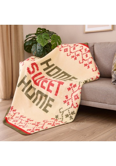 Soft Home Pamuklu Tv Battaniyesi - Renkli - 130x170 Cm