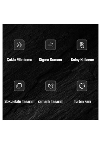 Duman Çeken Küllük Duman Filtreli Fanlı Küllük Hava Temizleyici Ev Külllüğü