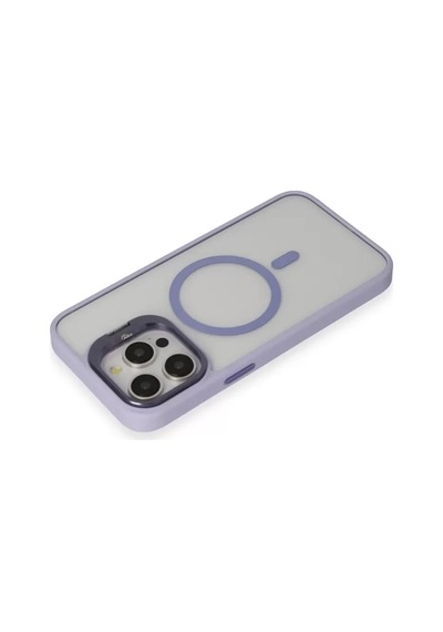 Joko Apple Apple iPhone Uyumlu  15 Pro Kılıf Roblox Lens Magsafe Standlı Kapak - Lila