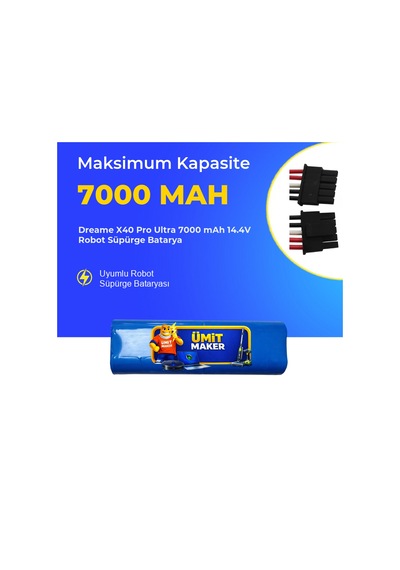 Dreame X40 Pro Ultra 7000 Mah 14.4v Robot Süpürge Batarya