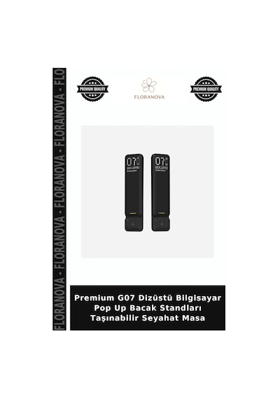 Premium G07 Dizüstü Bilgisayar Pop Up Bacak Standları Taşınabilir Seyahat Masa