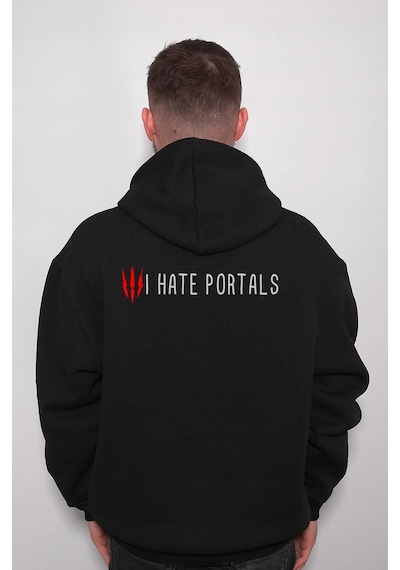 The Witcher 3 Wild Hunt I Hate Portal Sweatshirt Unisex Kapüşonlu Hoodie 001