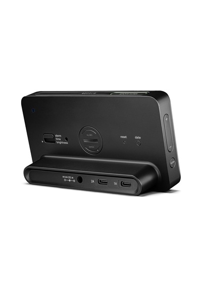 Braun Dijital Çalar Saat, Lcd Ekranlı, Diğer Cihazları Şarj Etmek İçin 2 X Usb-c Bağlantısı, Saat Ve Tarih Gös