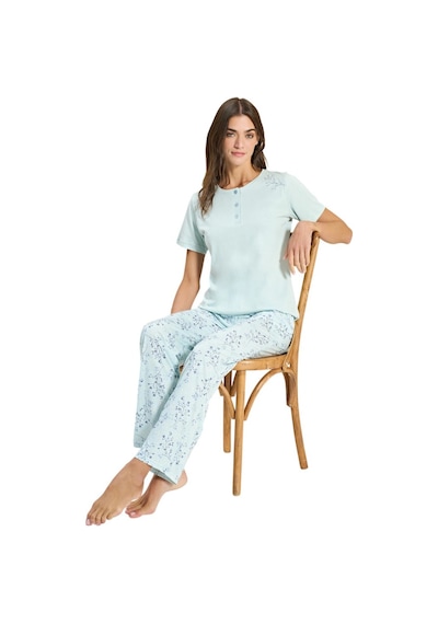 Over Sleep By Poleren Over Sleep 3337 Kadın Modal Yazlık Takım M-l-xl-2xl Turkuaz