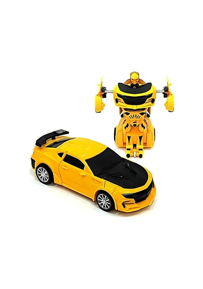 Robot Olan Araba Sarı Cn1997 - 1 Adet Fiyatıdır