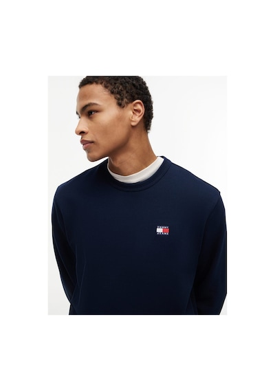 Tommy Jeans Dm0dm21921 Bds L Tjm Reg Badge Crew Htr-16068 Karanlık Gece Lacivert