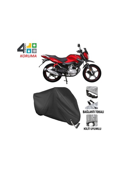 Rmg Tornado Motosiklet Brandası ( Kilit Uyumlu - Siyah
