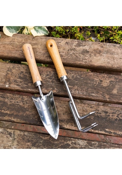 Gardenwind Natural P602002 Paslanmaz 2Li Bahçe Seti Dar Kürek  Ve