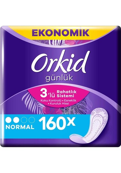 Orkid Günlük Ped Normal Dev Ekonomi Paketi 80 Ped 2