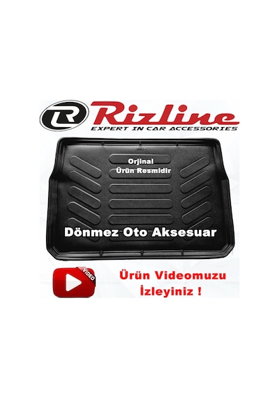 Peugeot 208 3D Bagaj Havuzu Paspası Siyah 2012-2020 Arası Rizline N11.16730