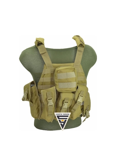 Nature Ak47 Cordura Askeri Taktik Yelek Bej