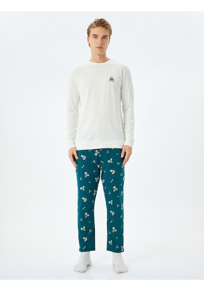 Koton Yılbaşı Temalı Ayıcık Desenli Bol Kalıp Örme Pijama Takımı Yeşil Desenli 5wlm40022mk Yeşil Koton Yılbaşı Temalı Ayıcık Desenli Bol Kalıp Örme Pijama Takımı Yeşil Desenli 5wlm40022mk Yeşil