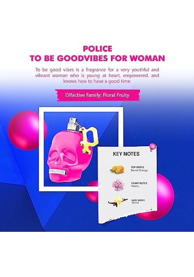 Police To Be Good Vibes For Woman, Eau De Parfum 40 Ml Ada Esintisi