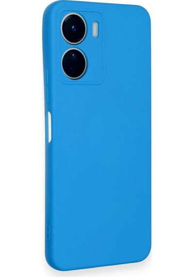 Newface - 307 - Vivo Y16 Kılıf Nano İçi Kadife Silikon - Matxzngz - - Mavi