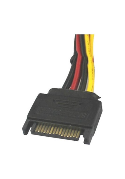 Boblov Dişi Sata Power To 2 Molex Ide Power Kablo 6 18Awg 15 Cm