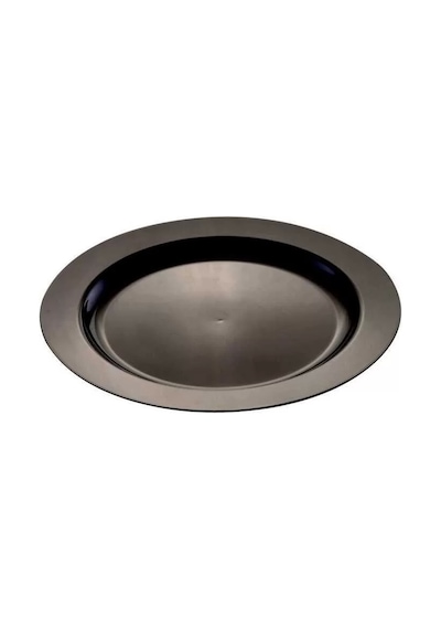 Plastik Siyah Tabak 26 Cm - 10 Adet