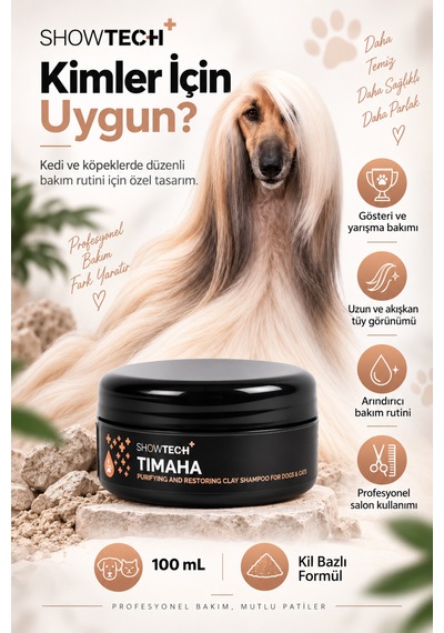 Showtech Timaha Köpek Onarıcı Şampuanı 100 Ml 10:1 Konsantre Şampuanı