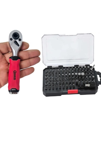 Ht- 85 Parça Arm S2 Çelik Torx Bits Uç Seti Matkap Ucu Takımı Bits Tutuculu 1/4 Cırcır Kolu