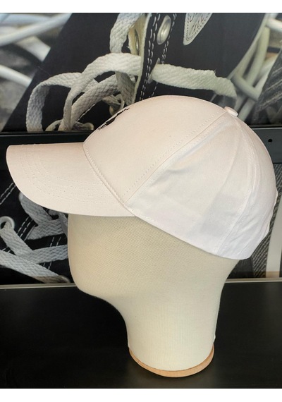 Hamze Polo Nakışlı Gabardin Kumaş Unisex Cap Şapka Beyaz