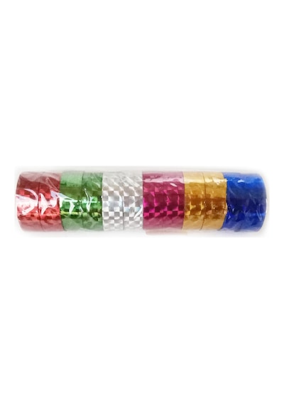 Yaldızlı Fosforlu Hologram Bant - 2 Paket