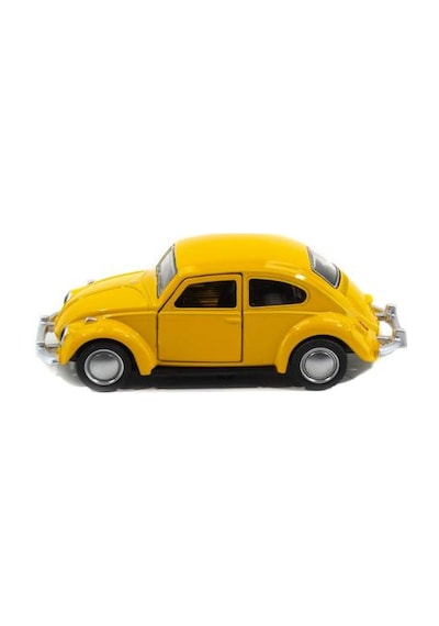 Metal Vosvos Araba Sarı Çek Bırak 12  CM
