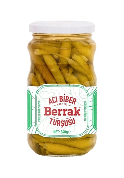 5 Adet Berrak Acı Biber Turşusu 340 G