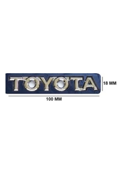 Toyota Uyumlu Toyota 18 10 Mm Krom Yazı