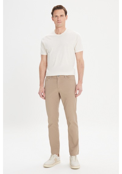 AC&Co / Altınyıldız Classics Erkek Bej Slim Fit Dar Kesim 5 Cep Armürlü Esnek Pantolon Bej AC&Co / Altınyıldız Classics Erkek Bej Slim Fit Dar Kesim 5 Cep Armürlü Esnek Pantolon Bej
