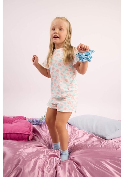 Defacto Baskılı 2li Ecru Pijama Takımı Kız Bebek H9309a526smer233 Ekru-er233