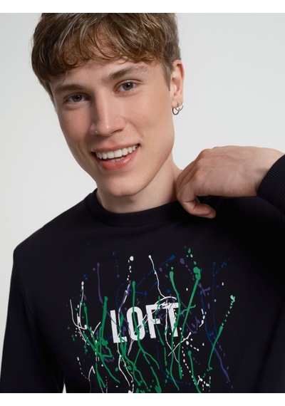 Erkek Sweatshirt Lf2034076 Siyah