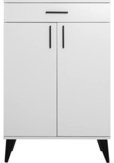 Retro Çok Amaçlı Dolap-beyaz 69x103x34 Cm Beyaz