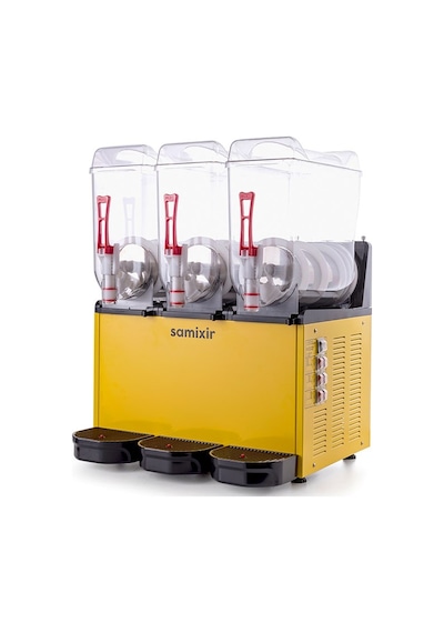 Samixir Triple Üçlü 12+12+12 Lt Slush Buzlaş Karlamaç Makinesi Slush-36-y