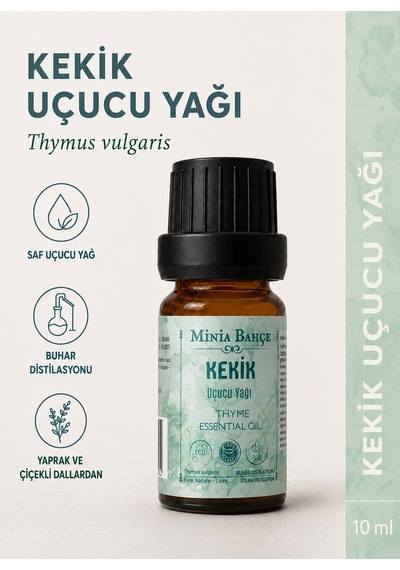 Minia Bahçe Bitki Ve Sanat Atölyesi Saf ve Katkısız Bitkisel Uçucu Kekik Yağı 10 ML