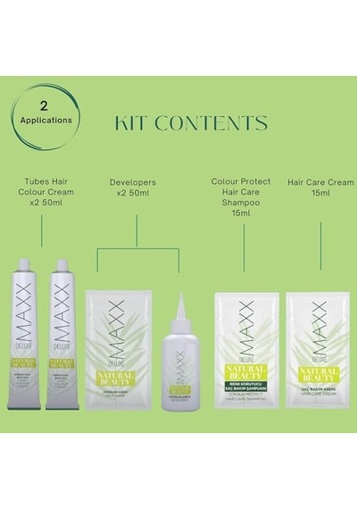 Maxx Deluxe Natural Beauty Amonyaksız Set Saç Boyası 8.3 Bal Köpüğü