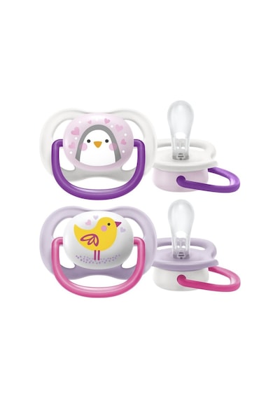 Philips Avent Ultra Air Animals Emzik 2'li 0 - 6 Ay Mor - Pembe