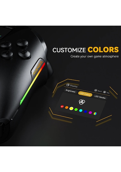 Manba One Kablosuz Gamepad Siyah 2 Ekran, Manyetik Stand, Pc/switch/android/Apple ios Uyumlu  Desteği