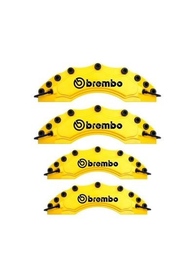 Geely Echo Uyumlu Brembo Sarı Kaliper Kapağı 4 Parça Ön Arka Set