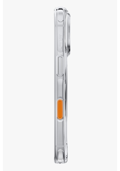 Apple iPhone Uyumlu 18 Pro Kılıf Swivix Dönebilen Metal Halkalı Koruyucu Premium Dayanıklı Darbe Emici Kapak Şeffaf